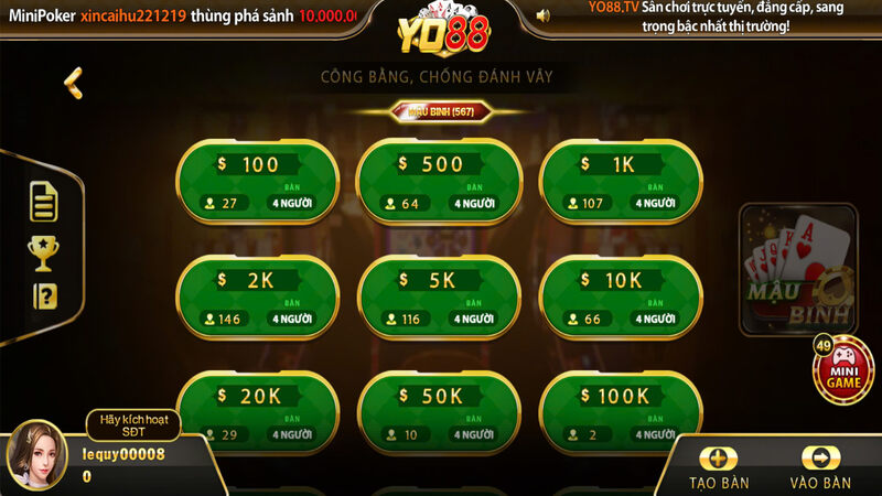 Game bài Go88 đỉnh cao của tài xỉu